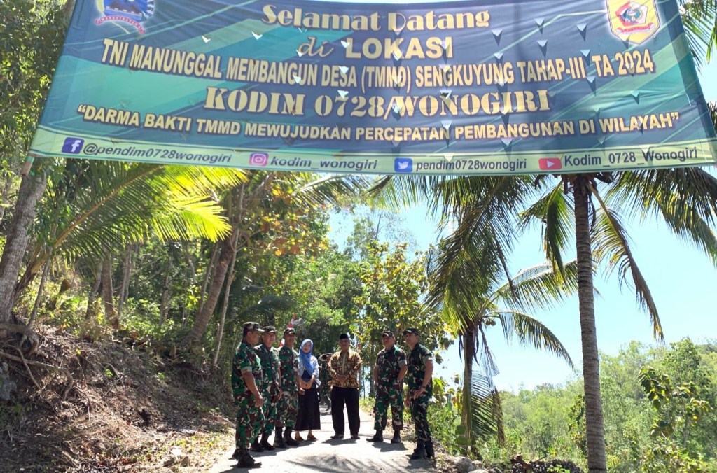 Pamen Ahli Kodam IV/Diponegoro Tinjau Lokasi TMMD Desa Wonodadi&nbsp;Wonogiri