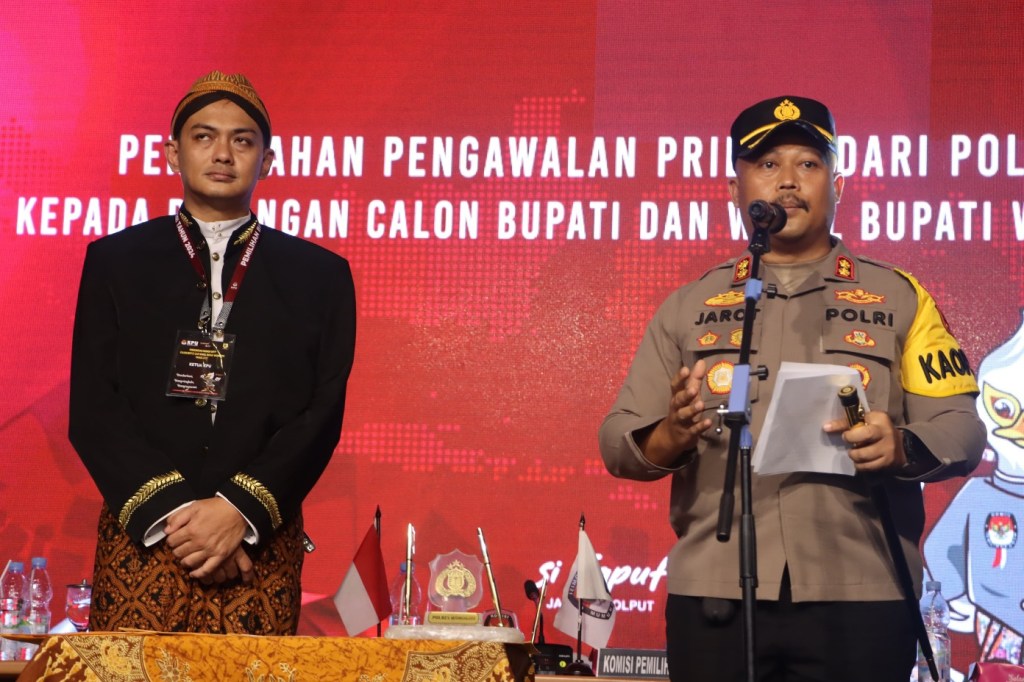 24 Walpri Polres Wonogiri Jaga Dua Paslon Pada Pilkada&nbsp;2024